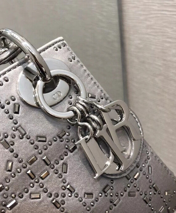 Christian Dior Mini Lady Dior Bag Grey